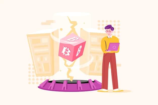 An illustration comparing high energy consumption of proof of work cryptocurrencies on the left with the low energy consumption on the right side of the image, to represent reduced energy usage for proof of stake mechanisms. Image will highlight environmental benefits of proof of stake. Style to be educational and scientific.