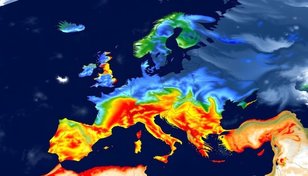 A map of Europe highlighting the countries most dependent on Russian gas, with Portugal showing as relatively less dependent compared to Central and Eastern European nations. A small inset graph displays Portugal's energy mix, showing the proportion of renewable energy sources.
