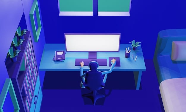 A digital illustration of a person sitting at a desk, surrounded by glowing charts and graphs representing investment portfolios. They are using a tablet to manage their finances, with a futuristic interface showing data streams and personalized investment recommendations.