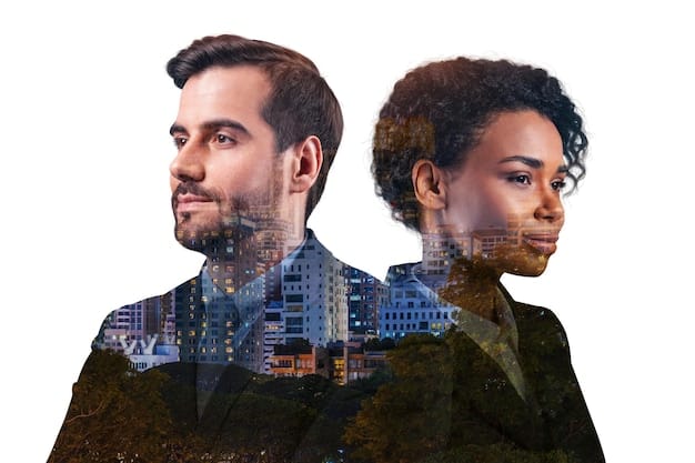 A split image contrasting two scenarios: On one side, a brightly lit, ethically presented advertisement for cryptocurrency highlighting transparency and security features. On the other side, a shadowy, misleading advertisement with exaggerated promises and hidden disclaimers, representing the type of advertising that the new regulations aim to prevent.