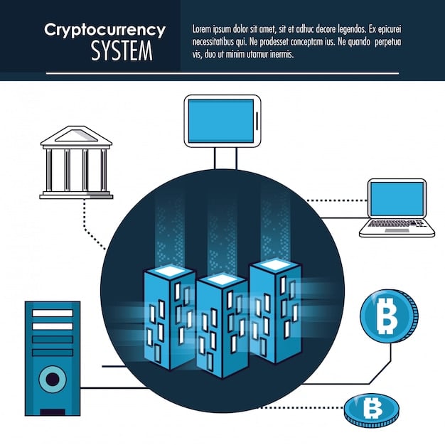 A schematic diagram showing different banks and fintech companies interconnected via APIs, with data flowing securely between them. The diagram illustrates the concept of open banking and data sharing.