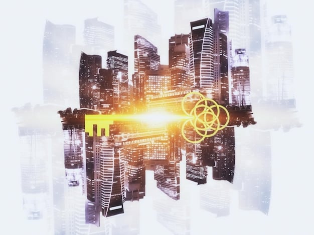 A visual representation of tax optimization strategies, depicted as gears interlocked and spinning smoothly, overlaid on a cityscape representing financial districts.