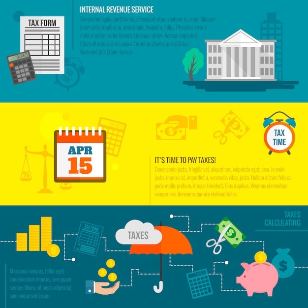 An infographic highlighting different tax credits available under the 2025 IRS law, such as credits for energy efficiency, education expenses, and healthcare costs. Each credit is represented by a distinct icon and a brief description.