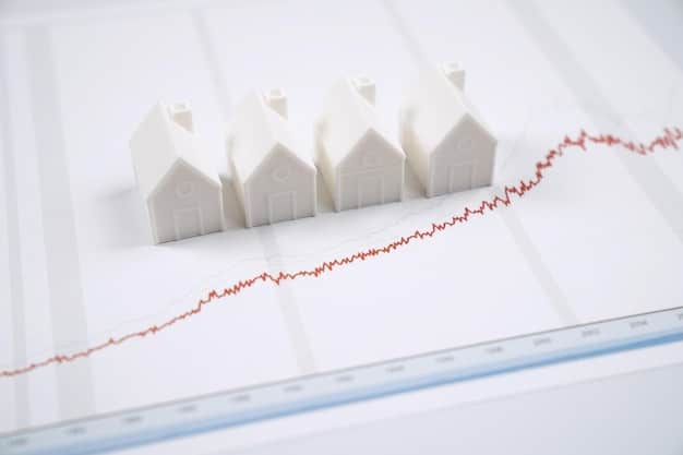A graph showing a downward trend in mortgage rates over the past year. The X-axis represents time, and the Y-axis represents the interest rate percentage. The graph is visually appealing and easy to understand.